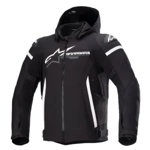 BLOUSON ALPINESTARS ZACA WATERPROOF NOIR BLANC
