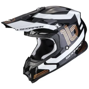 CASQUE SCORPION VX16 AIR  TUB NOIR METAL OR
