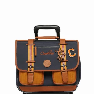 Cartable Cameleon Vintage urban Mustard badges