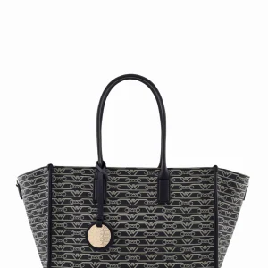 Sac a main Emporio armani All over Ew000370af11951 Fc033 noir ecru