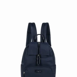 Lancaster Sac a dos Basic verni 514-86 Bleu_fonce