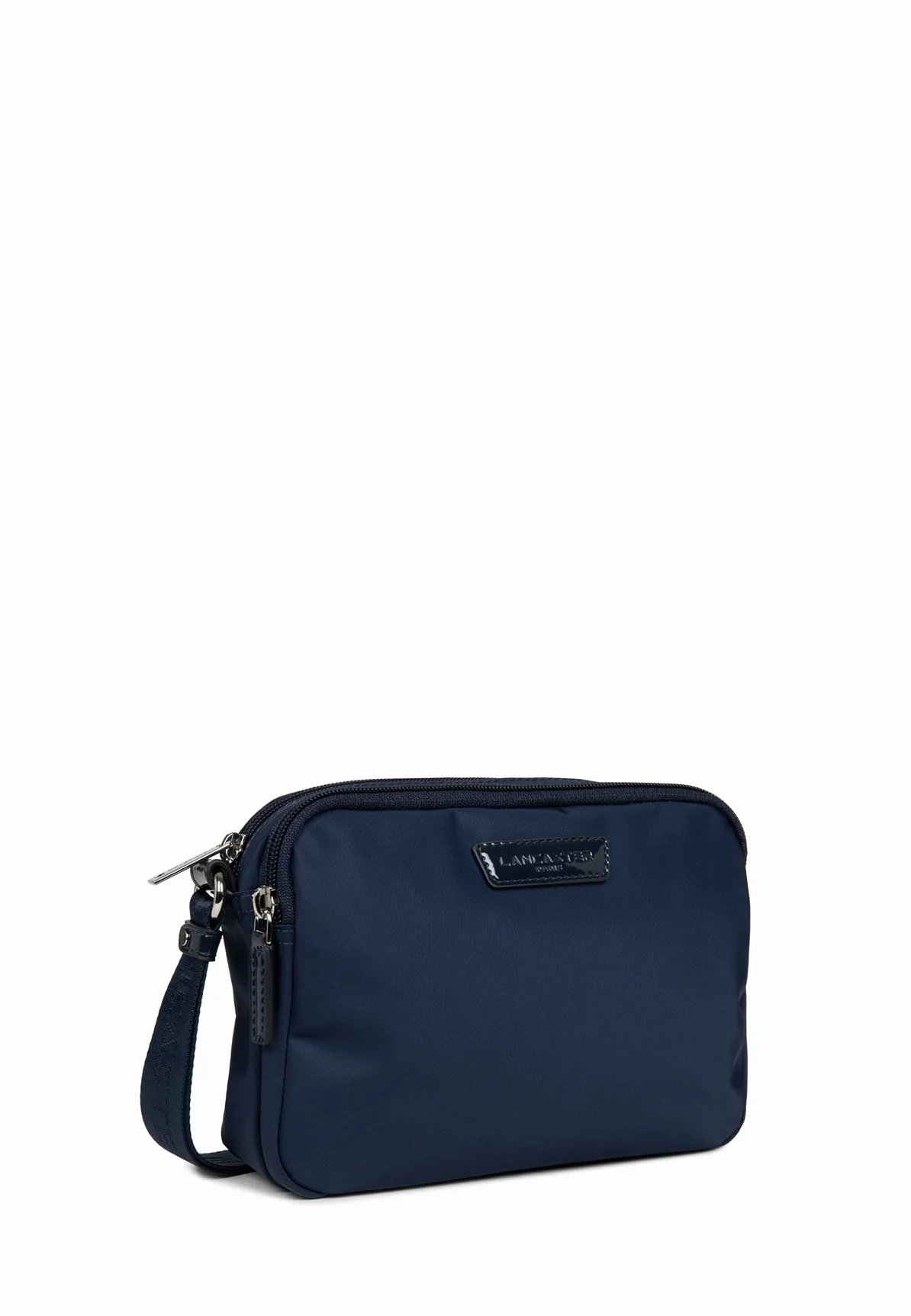 Lancaster Sac bandouliere Basic verni 514-61 Bleu_fonce – Image 2