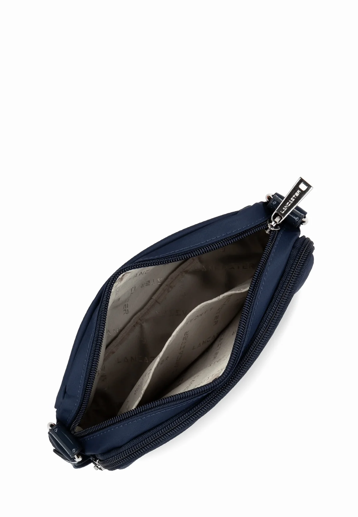 Lancaster Sac bandouliere Basic verni 514-61 Bleu_fonce – Image 4