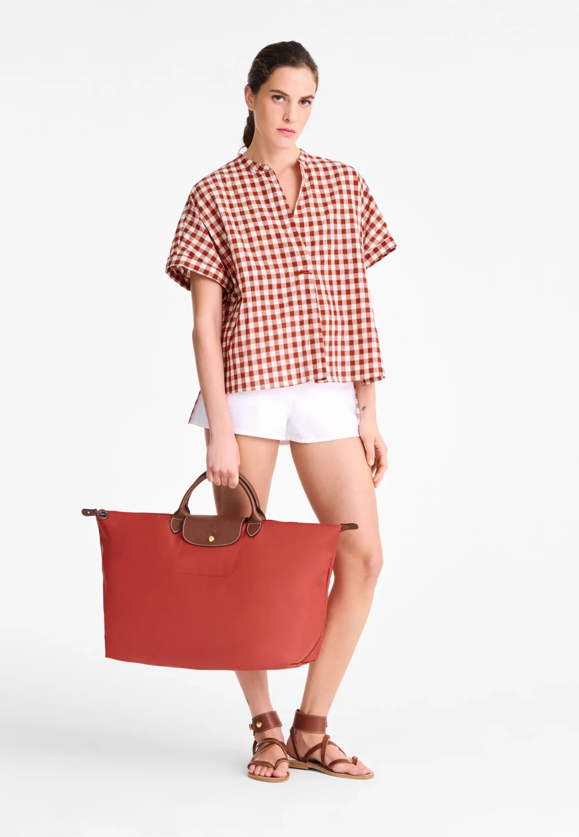 Sac Longchamp Le pliage original P94 tomate – Image 5