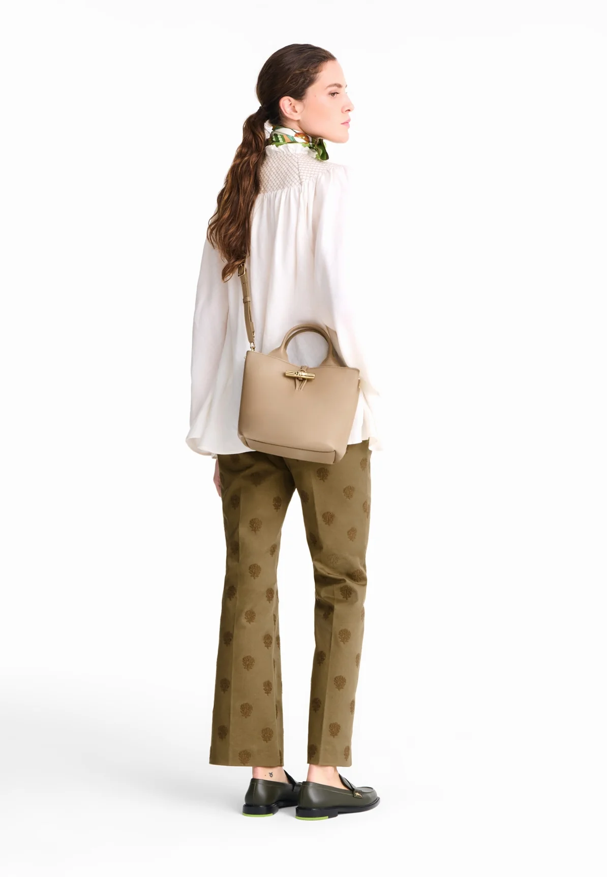 Sac a main Longchamp Le roseau sleek 10273hgc M05 racine – Image 5