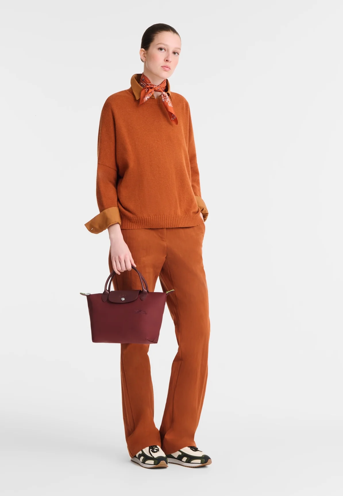 Sac Longchamp Le pliage green P98 grenade – Image 4