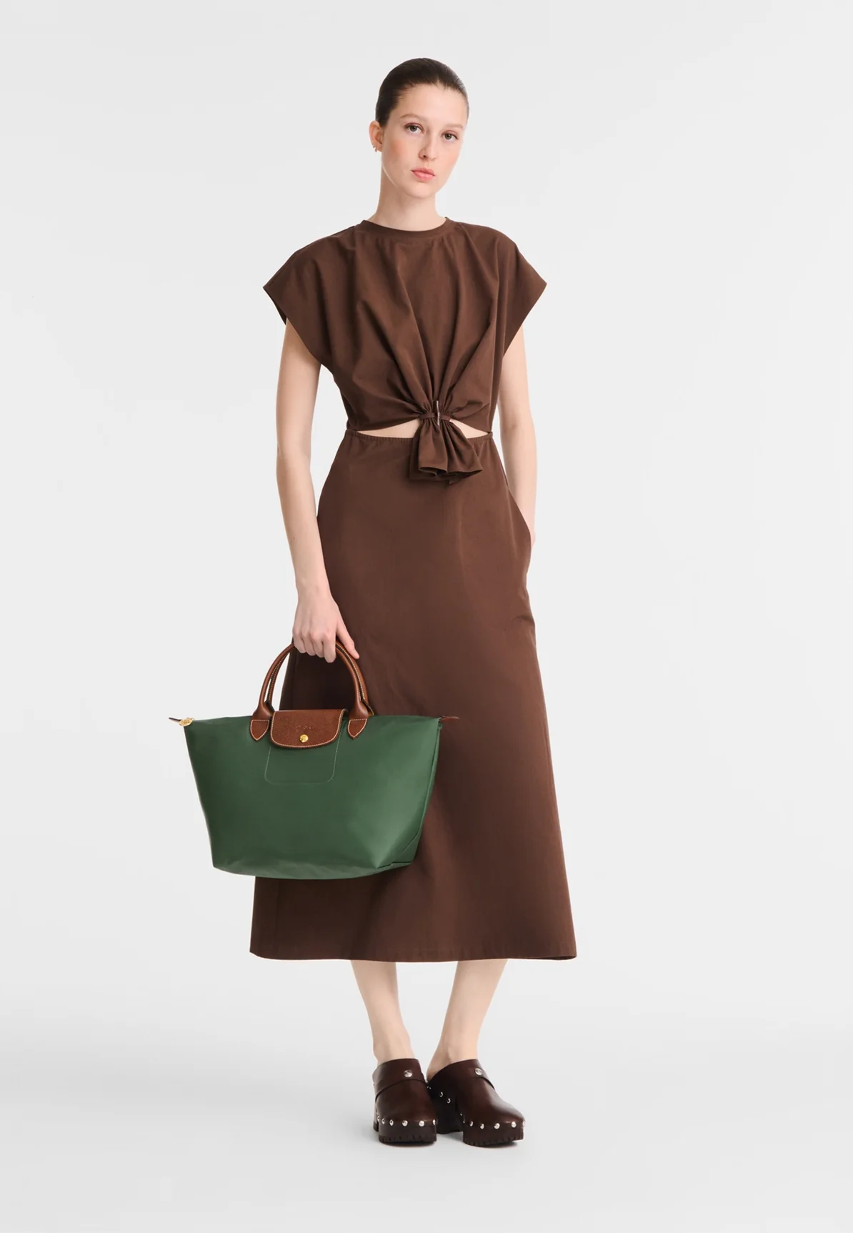 Sac Longchamp Le pliage original P95 vert anglais – Image 5