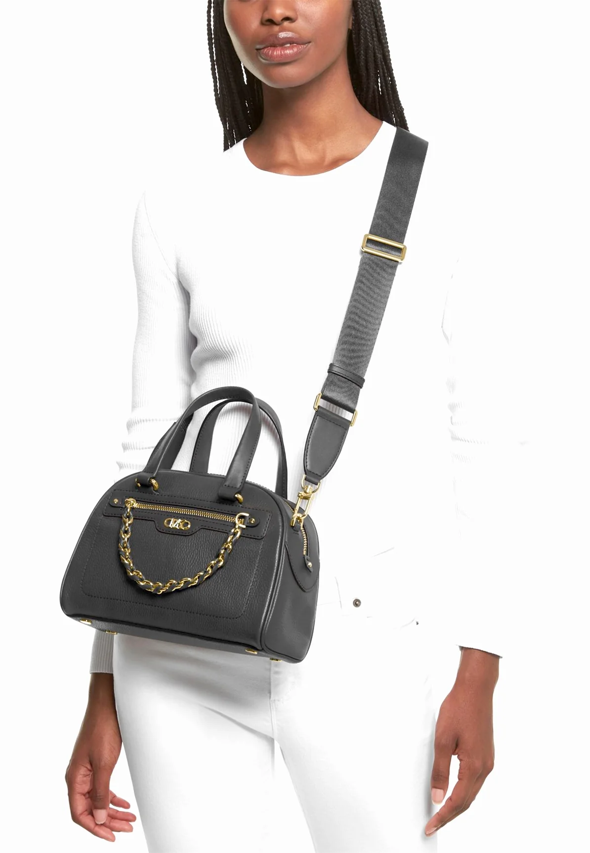 Sac a main Michael kors Sm bowling 30f3g6ws1l 001 g black – Image 3