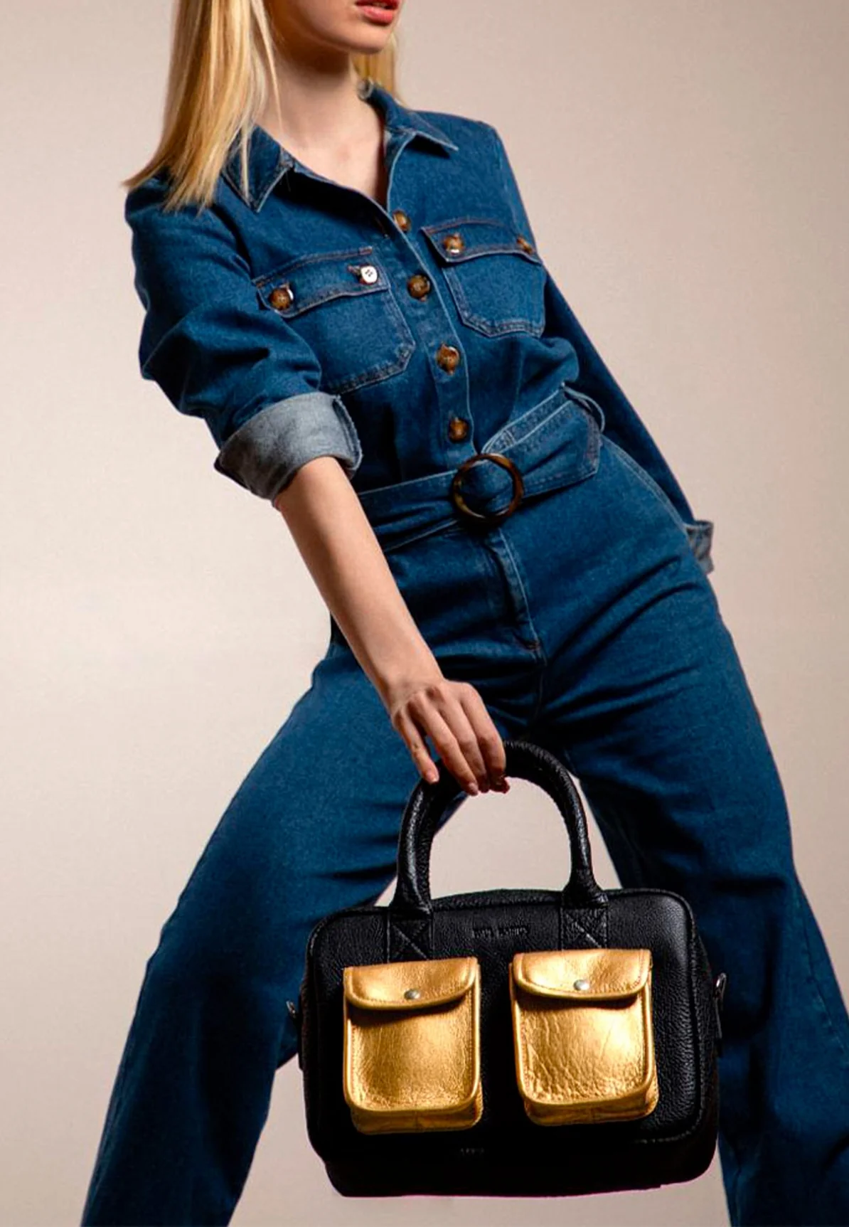 Sac bandouliere Paul marius Le dandy s Le dandy s Noir dore – Image 5
