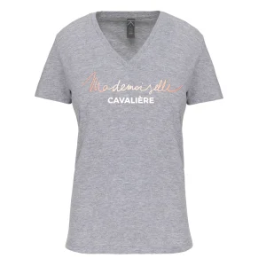 T-SHIRT M.C OXFORD GREY / LOGO AU CHOIX