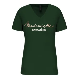 T-SHIRT M.C FOREST GREEN / LOGO AU CHOIX