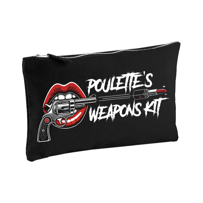 Trousse à maquillage taille M - “Weapons Kit” – Trousse coton zippée