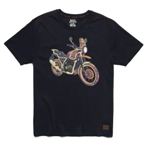 TEE SHIRT ROYAL ENFIELD HIMALAYAN BLEU