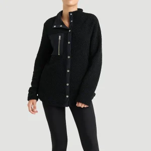 Veste en Sherpa Bouclé - Noir